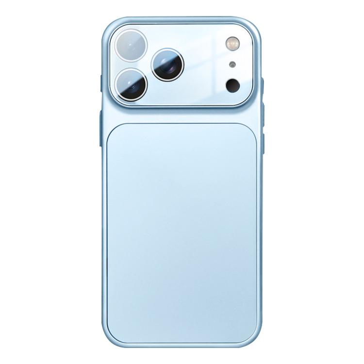 For iPhone 17 Pro Frosted Acrylic Hybrid TPU Phone Case with Lens Film(Sierra Blue)