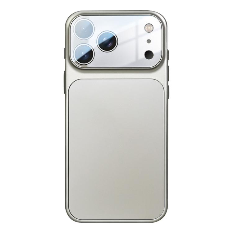 For iPhone 17 Pro Frosted Acrylic Hybrid TPU Phone Case with Lens Film(TitaniumGrey)