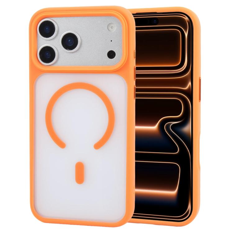For iPhone 17 Pro GEBEI Jazz Series Skin Feel Frosted MagSafe Phone Case(Orange)