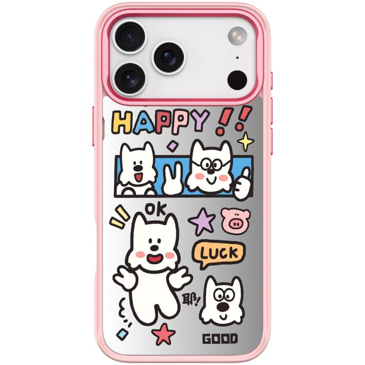 For iPhone 17 Pro Good Day Pattern Magnetic Phone Case(Pink)