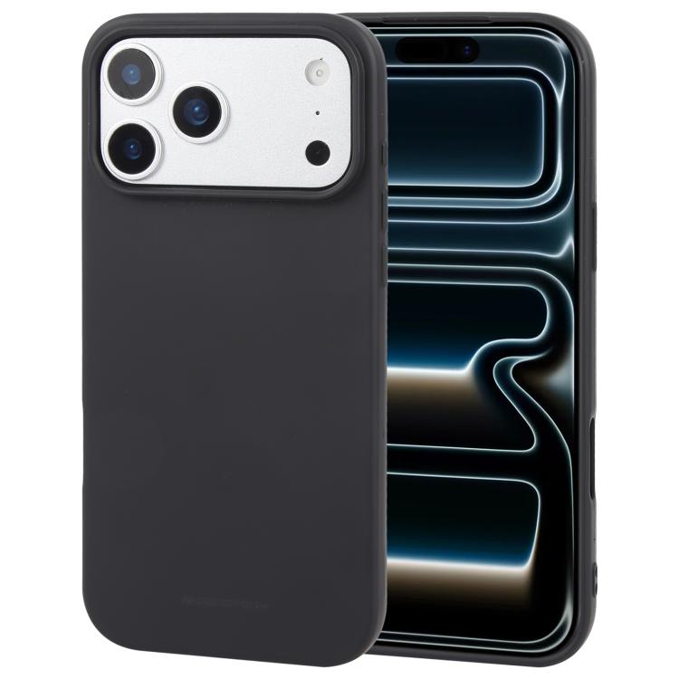 For iPhone 17 Pro GOOSPERY SOFT FEELING Liquid TPU Soft Phone Case(Black)