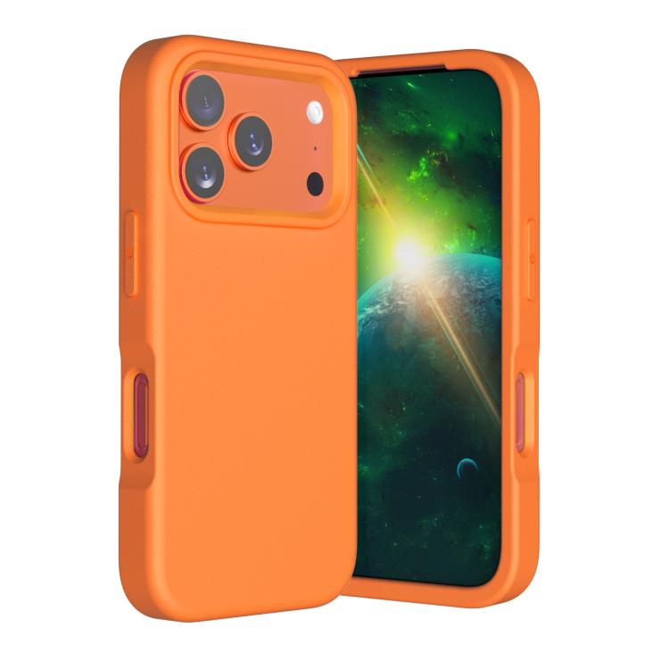 For iPhone 17 Pro Guard Screen EVA Shockproof Phone Case(Orange)