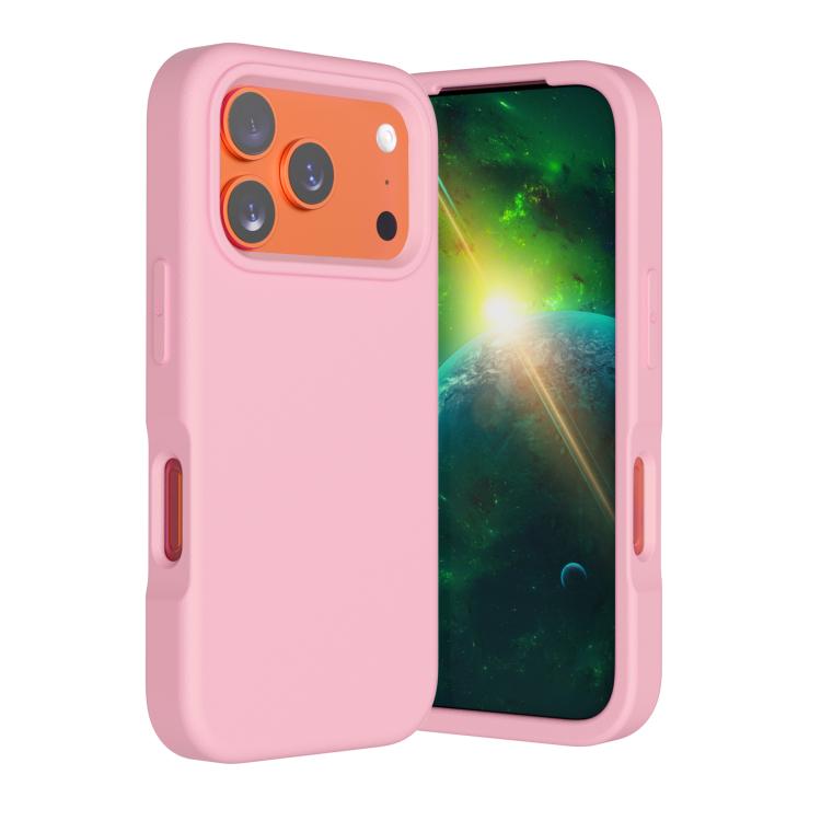 For iPhone 17 Pro Guard Screen EVA Shockproof Phone Case(Pink)