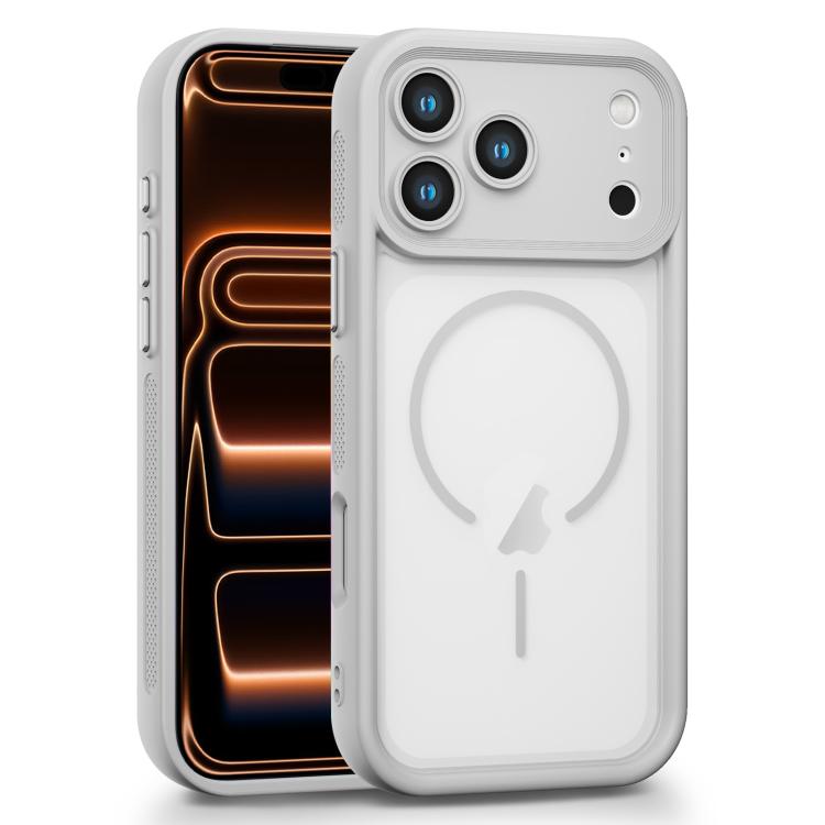 For iPhone 17 Pro Heavenly Eye Magnetic TPU Hybrid PC Phone Case(Grey)