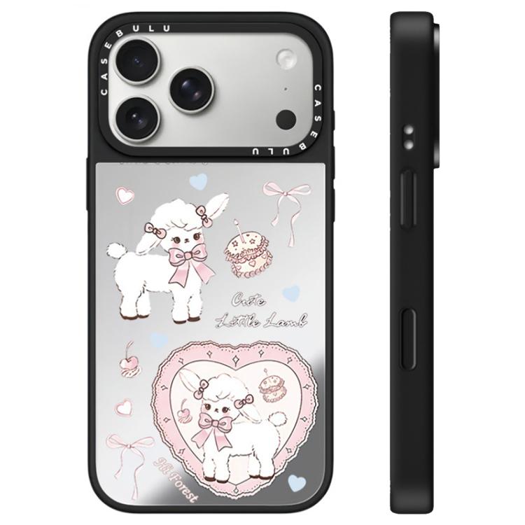 For iPhone 17 Pro Hi Forest Series Camera Control Button Mirror Phone Case(Love Lamb)