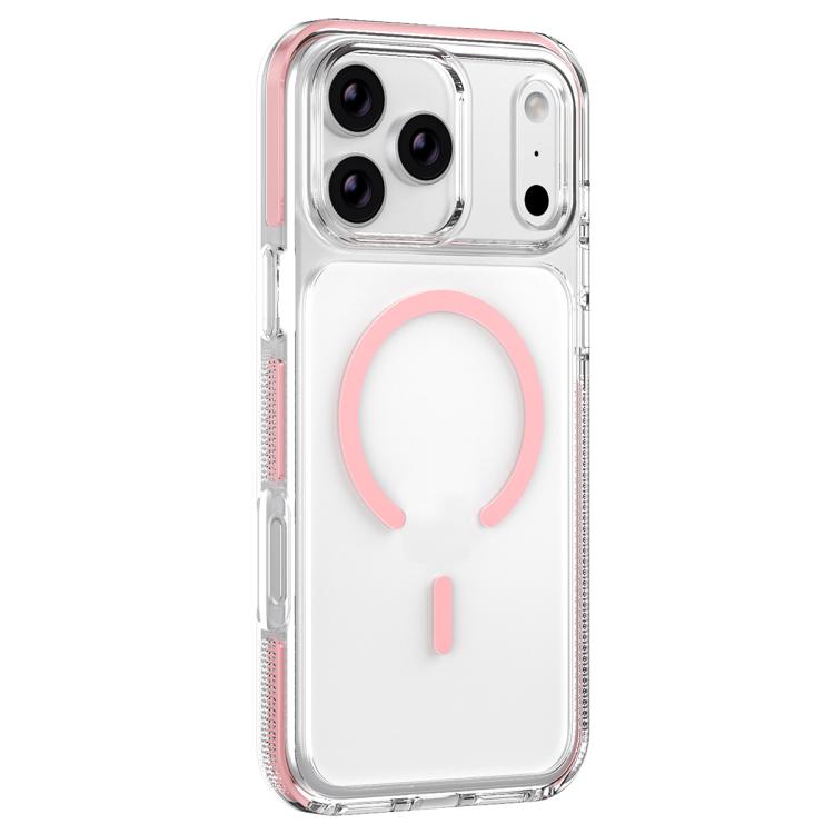 For iPhone 17 Pro Ice Armor Magnetic PC Hybrid TPU Phone Case(Pink)