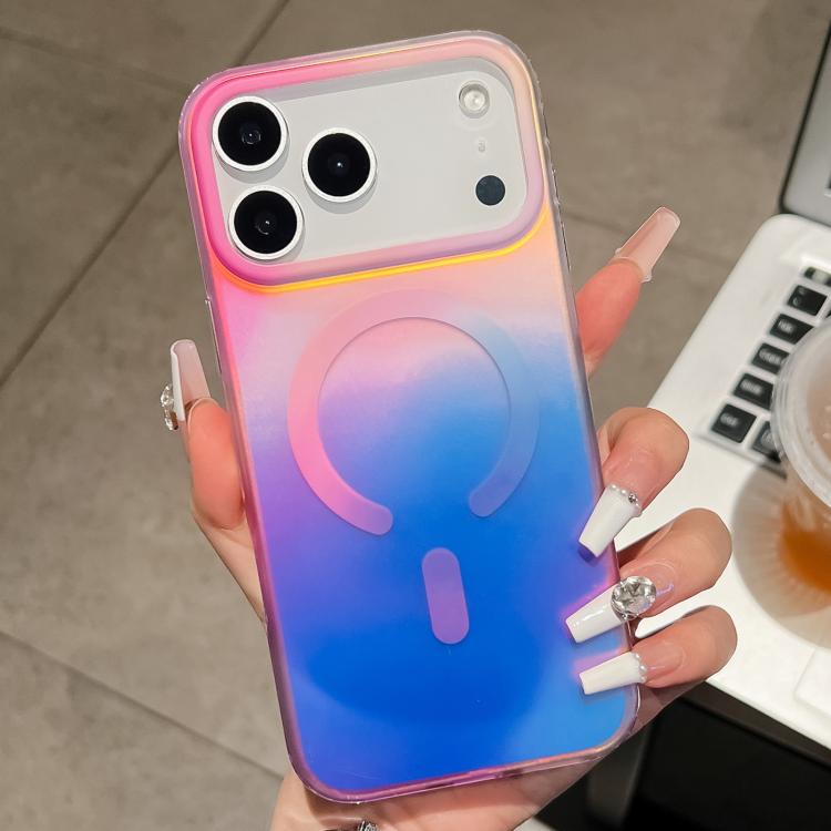 For iPhone 17 Pro Ink Gen2 Gradient MagSafe PC Hybrid TPU Phone Case(Pink)