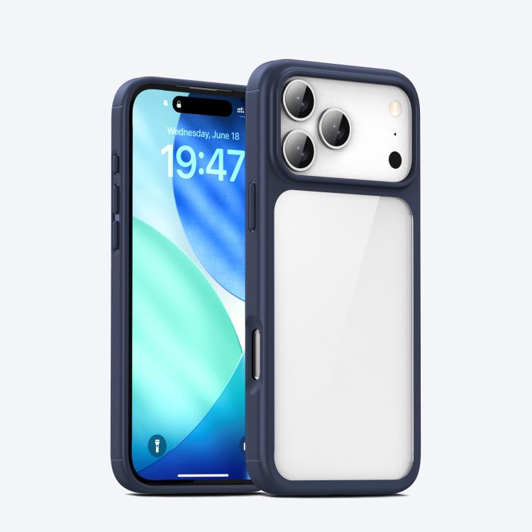 For iPhone 17 Pro iPAKY YJ Series Transparent PC+TPU Phone Case(Blue)
