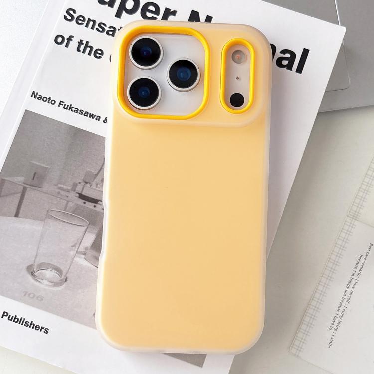 For iPhone 17 Pro Jelly Color Matte Feel PC Hybrid TPU Phone Case(Orange)