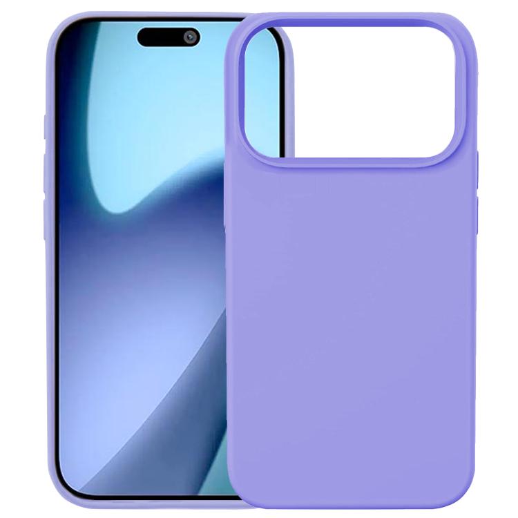 For iPhone 17 Pro Kalebol Solid Color Simple All-inclusive Liquid Silicone Phone Case(Purple)