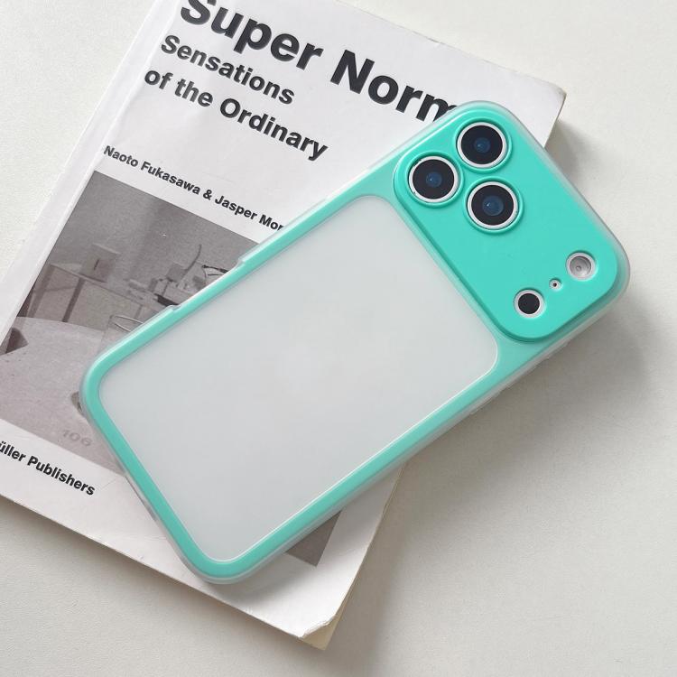 For iPhone 17 Pro Large Window Precision Hole Skin Feel TPU Hybrid PC Phone Case(Blue)