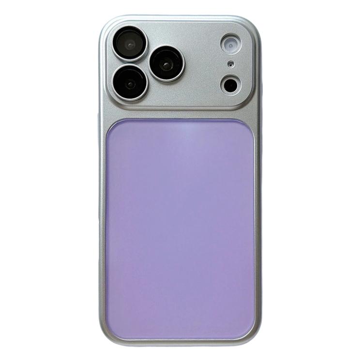For iPhone 17 Pro Laser Colorful PC + TPU Shockproof Phone Case(Dark Purple)