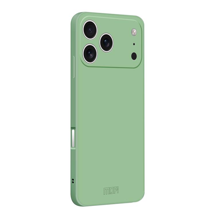 For iPhone 17 Pro MOFI Caring Soft Shell Liquid Silicone Skin Feel Phone Case(Matcha Green)