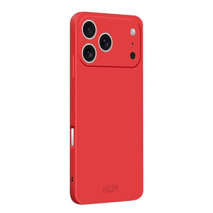 For iPhone 17 Pro MOFI Caring Soft Shell Liquid Silicone Skin Feel Phone Case(Red)