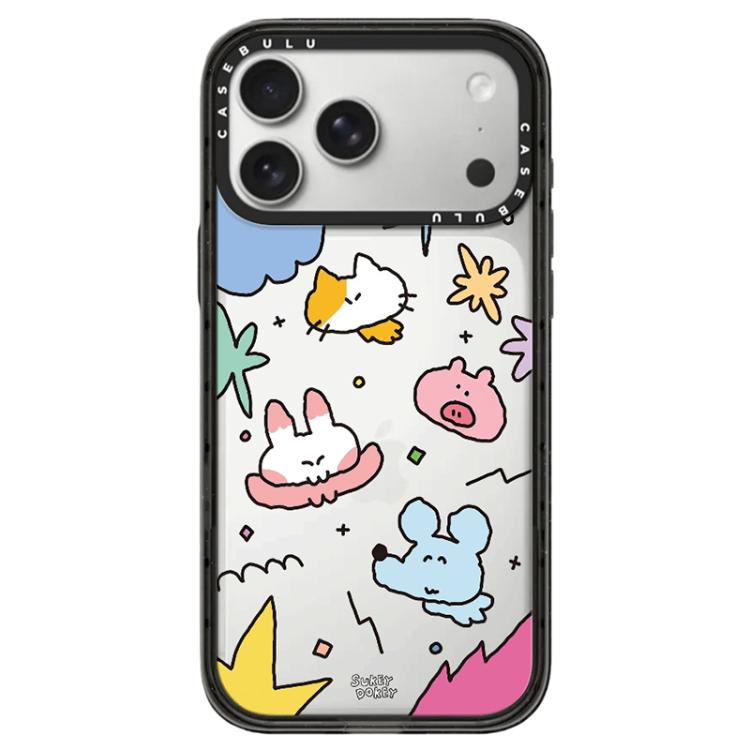 For iPhone 17 Pro Mouse Series Camera Control Button Transparent Acrylic Phone Case(Stars Thunder)