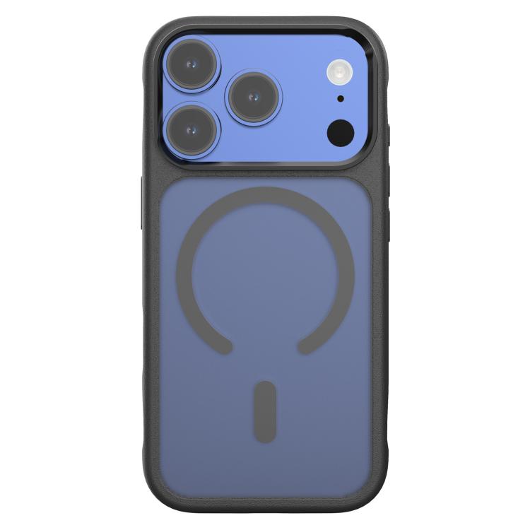 For iPhone 17 Pro Mutural Skin Feel Series Shockproof Frosted Magnetic Phone Case(Black)