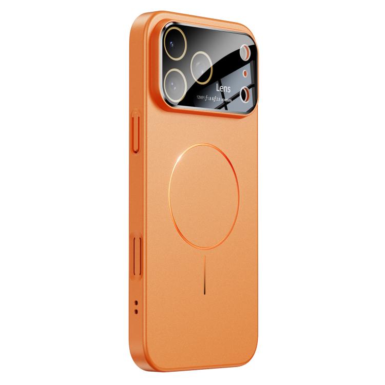 For iPhone 17 Pro Oil-sprayed Skin Feel Magsafe Shockproof Phone Case(Orange)