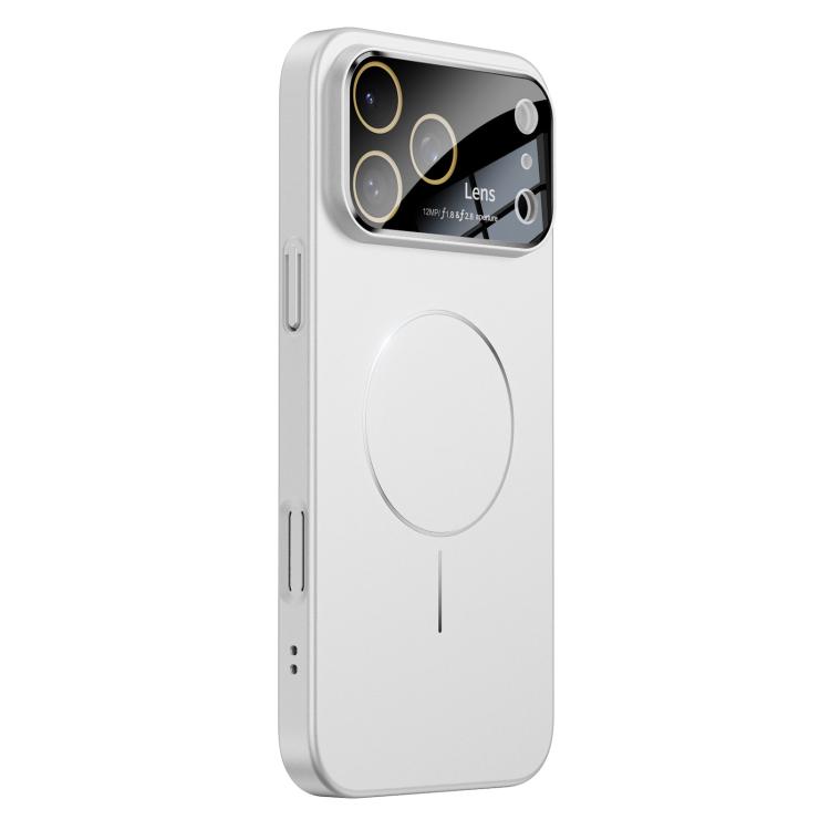 For iPhone 17 Pro Oil-sprayed Skin Feel Magsafe Shockproof Phone Case(White)