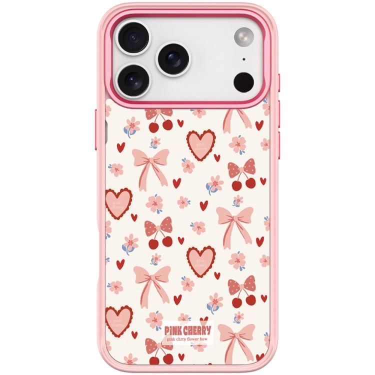 For iPhone 17 Pro Pink Lover Pattern Magnetic Phone Case(Pink)