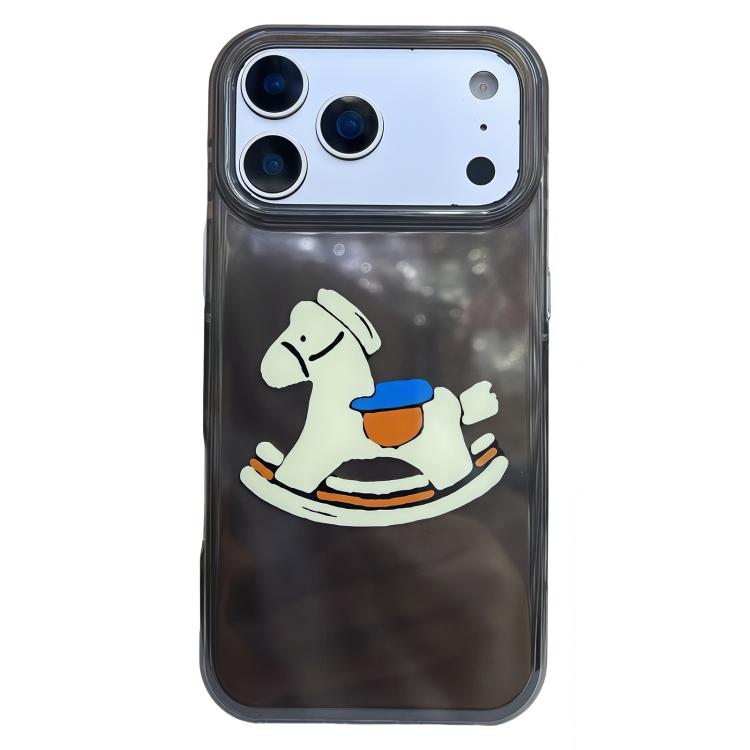 For iPhone 17 Pro Rounded Edge IMD Pattern TPU Phone Case(Trojan Horse)