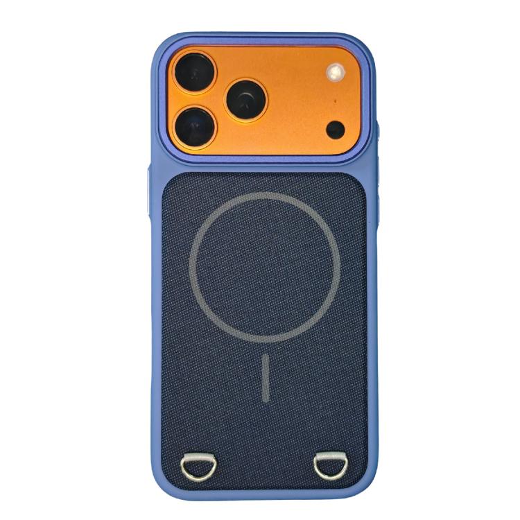 For iPhone 17 Pro Skin Feel PC + Technology Cloth Magnetic Phone Case(Blue)