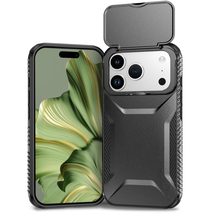 For iPhone 17 Pro Sliding Camshield Phone Case(Black)