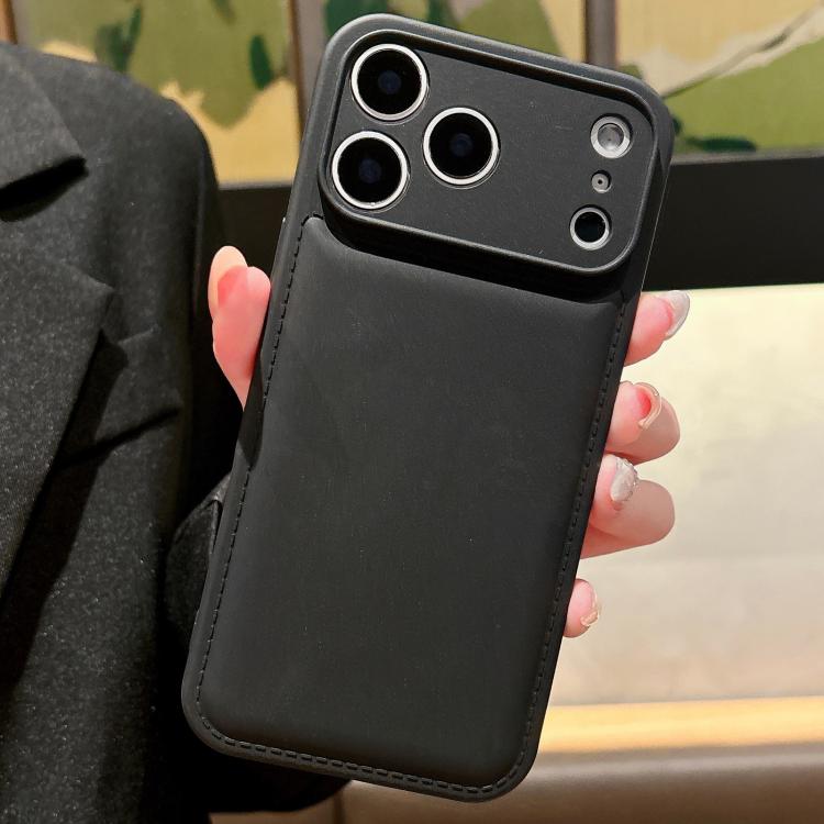For iPhone 17 Pro Solid Color Shockproof Air-Cushion TPU Phone Case(Black)