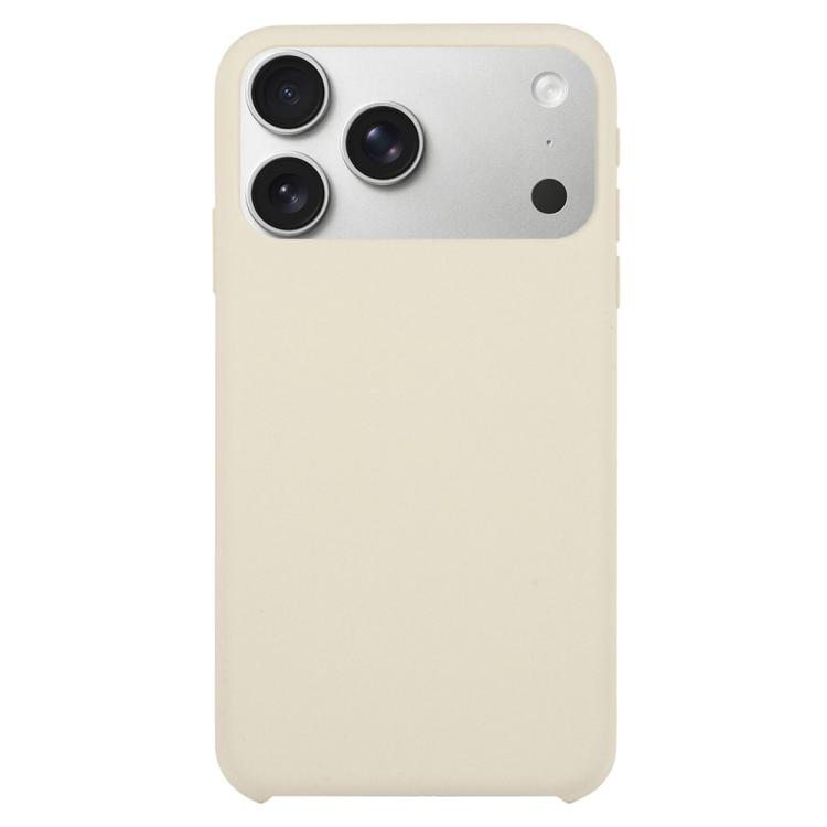 For iPhone 17 Pro Solid Silicone Phone Case(Beige)