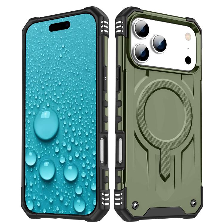 For iPhone 17 Pro Straship MagSafe TPU Hybrid PC Phone Case(Army Green)
