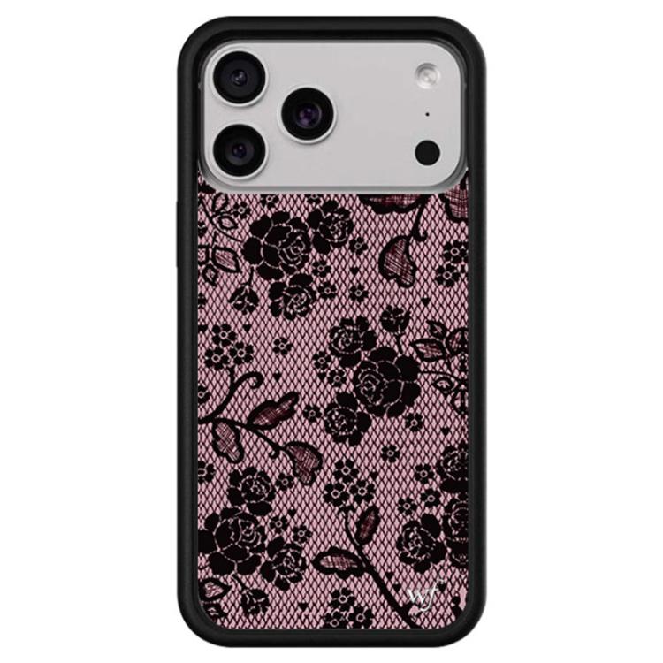 For iPhone 17 Pro WildFlow Party Series Pattern Phone Case(Floral Lace)