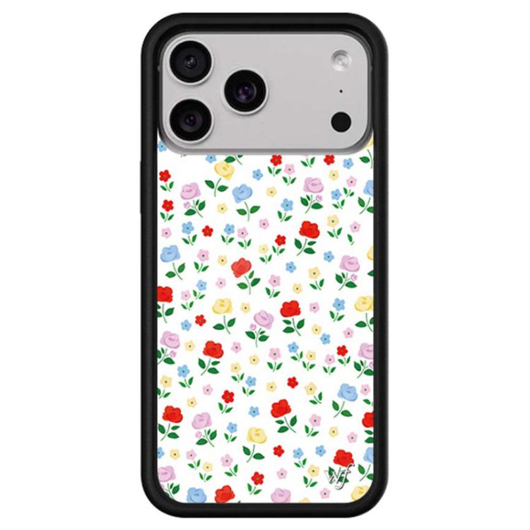 For iPhone 17 Pro WildFlow Stars Series Pattern Phone Case(Grassland Flowers)