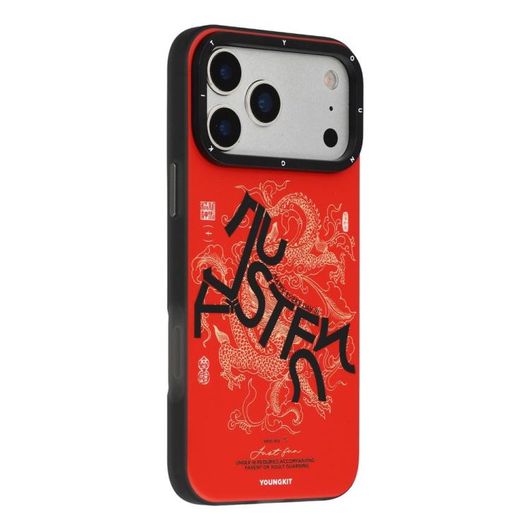 For iPhone 17 Pro YOUNGKIT Loong Horse Spirit Series Magnetic TPU PC Hybrid Phone Case(Red)