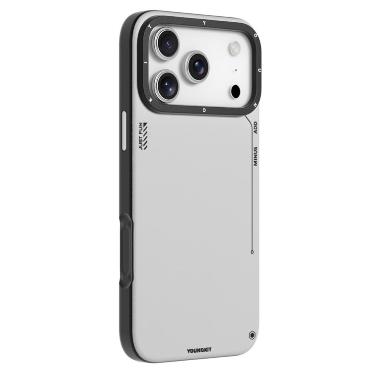 For iPhone 17 Pro YOUNGKIT Technology Fashion Series Magnetic Phone Case(KJFSCX002 Silver)