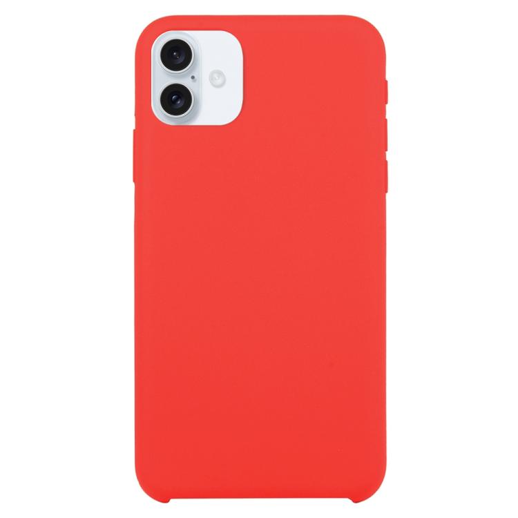 For iPhone 17 Solid Silicone Phone Case(Red)
