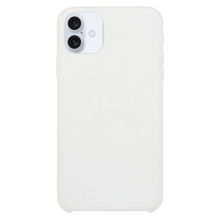 For iPhone 17 Solid Silicone Phone Case(White)