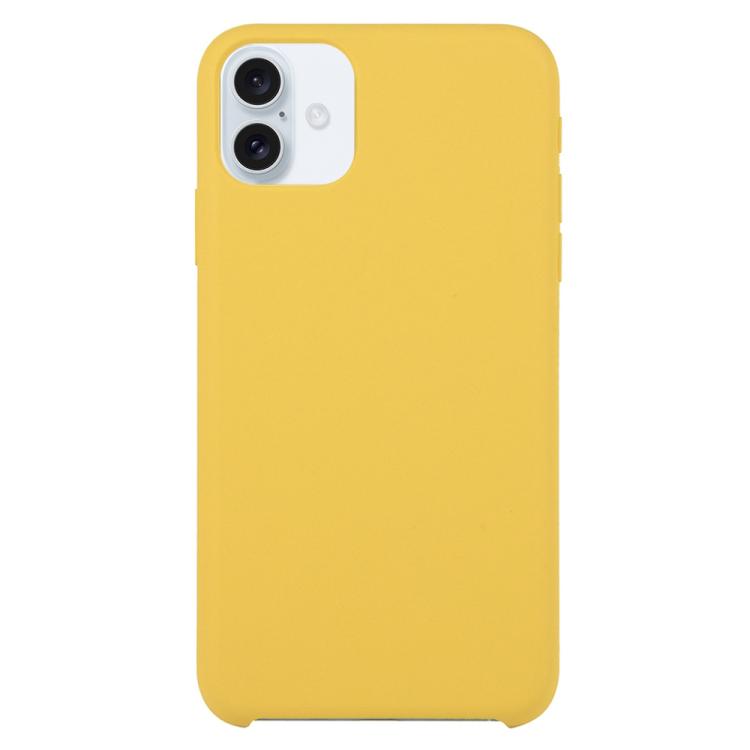 For iPhone 17 Solid Silicone Phone Case(Yellow)