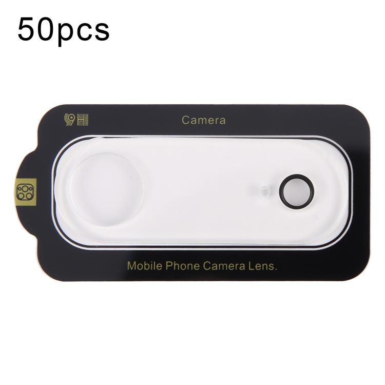 For iPhone Air 50pcs Silk Printed Large Arc Tempered Glass Back Camera Film
