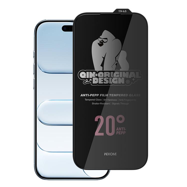 For iPhone Air WK WTP-121 Qin-Original Design 9D Curved 20-degree Privacy Tempered Glass Film
