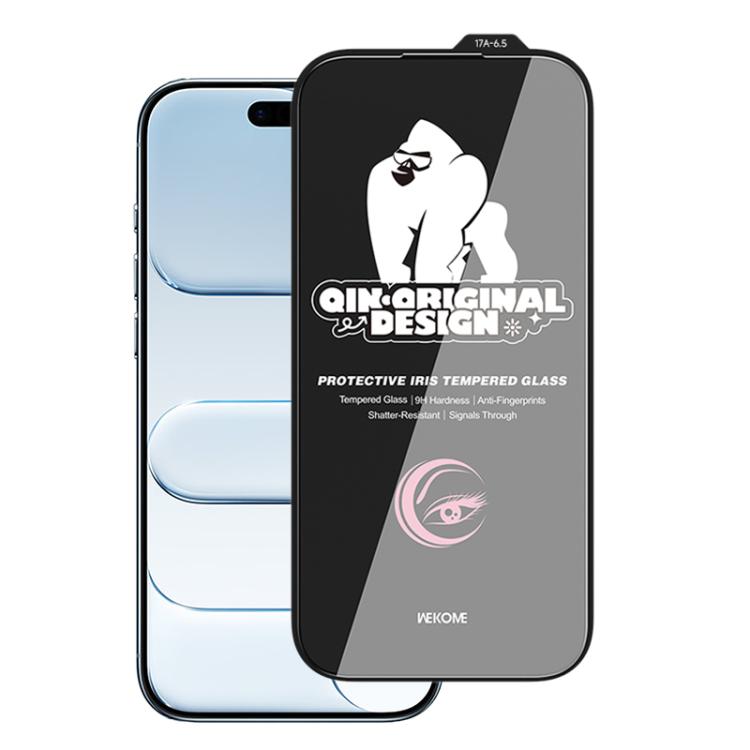For iPhone Air WK WTP-130 Qin-Original Design 9D Curved Anti-lridescence Eye-Caring HD Tempered Glass Film