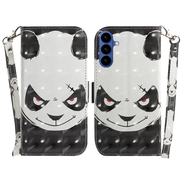 For Samsung Galaxy S26 5G 3D Colored Flip Leather Phone Case(Angry Bear)