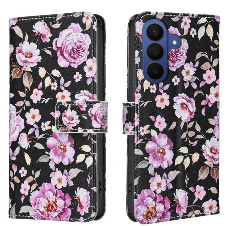 For Samsung Galaxy S26 5G BF42 Color Painting Leather Phone Case(Rose)