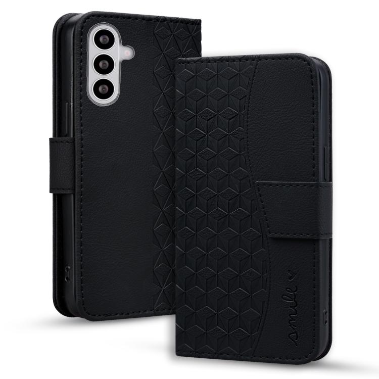 For Samsung Galaxy S26 5G Diamond Buckle Leather Phone Case with Lanyard(Black)