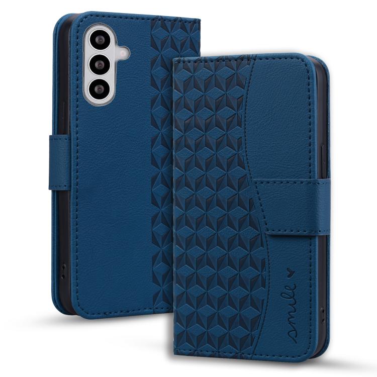 For Samsung Galaxy S26 5G Diamond Buckle Leather Phone Case with Lanyard(Royal Blue)