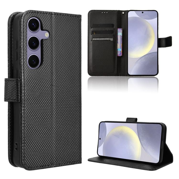 For Samsung Galaxy S26 5G Diamond Texture Leather Phone Case(Black)