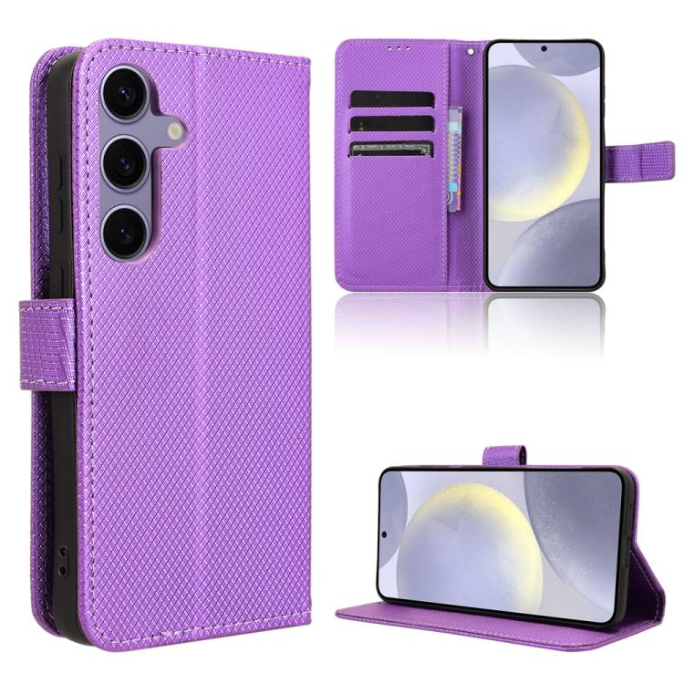 For Samsung Galaxy S26 5G Diamond Texture Leather Phone Case(Purple)