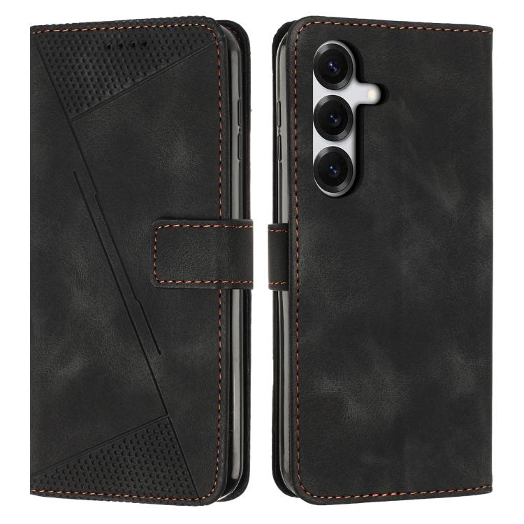 For Samsung Galaxy S26 5G Dream Triangle Leather Phone Case with Lanyard(Black)