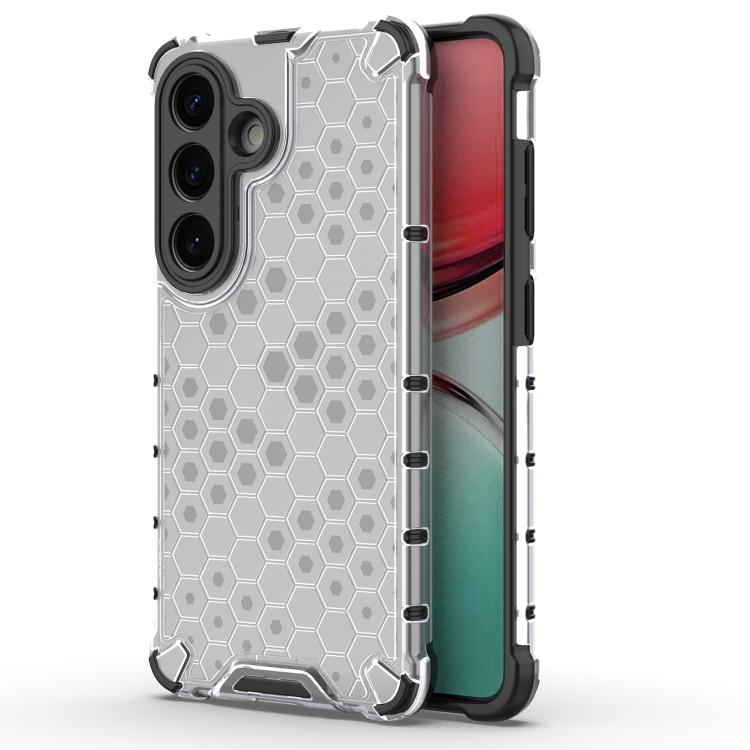 For Samsung Galaxy S26 5G Honeycomb Shockproof Phone Case(White)