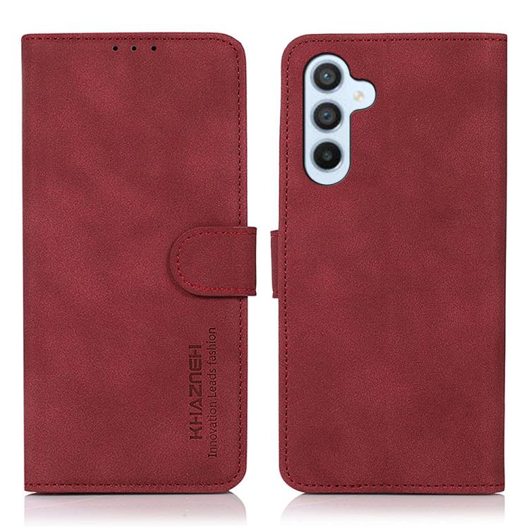 For Samsung Galaxy S26 5G KHAZNEH Matte Texture Leather Phone Case(Red)