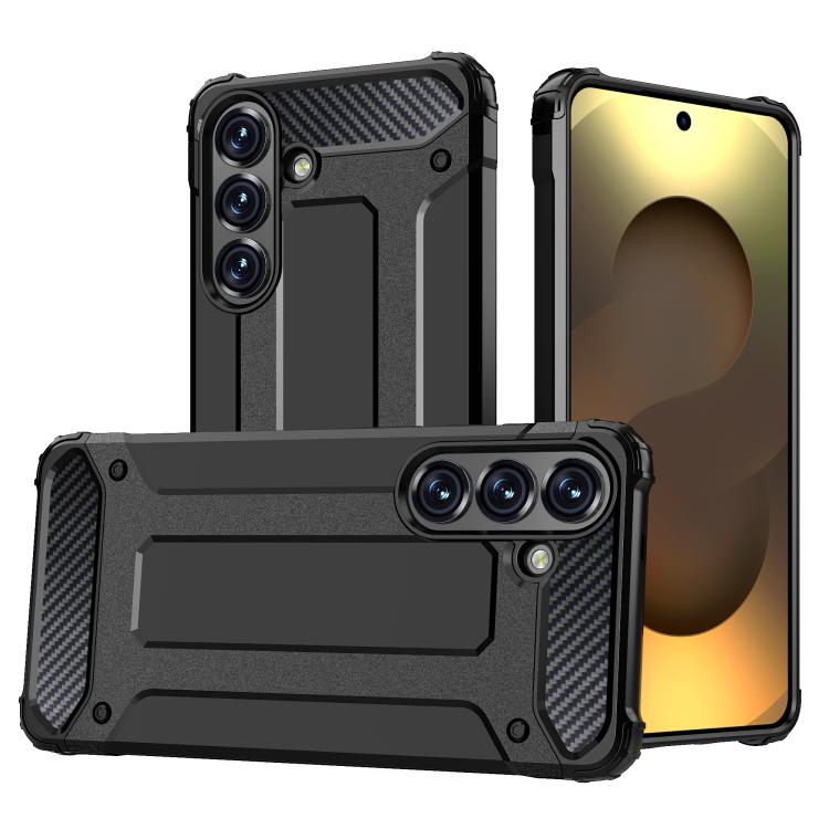 For Samsung Galaxy S26 5G Magic Armor TPU Hybrid PC Phone Case(Black)