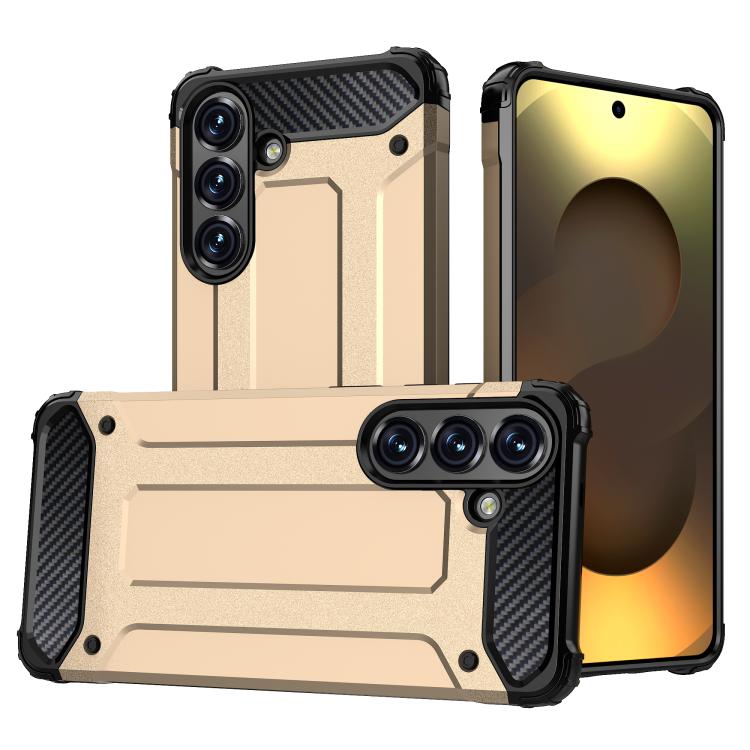 For Samsung Galaxy S26 5G Magic Armor TPU Hybrid PC Phone Case(Gold)